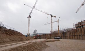 WOWOBAU Baustellenbild – Gleisharfe Bauabschnitt 1 – März –